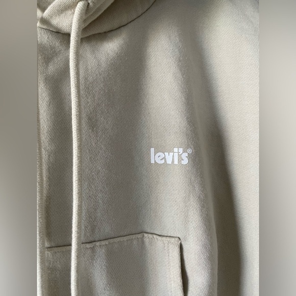 🚨Levi's Laundry Day Cropped Hoodie Sweater Women’s L Relaxed Fit Grunge Lounge - Picture 6 of 12